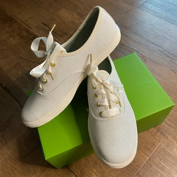 Rose Gold Keds Keds Champion Glitter Kate Spade Keds Shoes